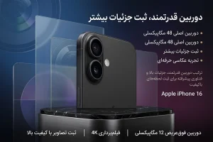 موبایل اپل iPhone 16 CH/A ظرفیت 128 گیگابایت گارانتی اصالت کالا افطاذدا