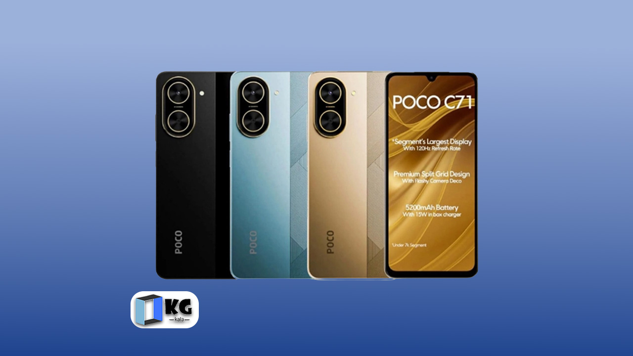 گوشی موبایل شیائومی مدل Poco C71 دو سیم کارت ظرفیت 128 گیگابایت و رم 4 گیگابایت - - گارانتی 18 ماهه شرکتی 1 Poco C71