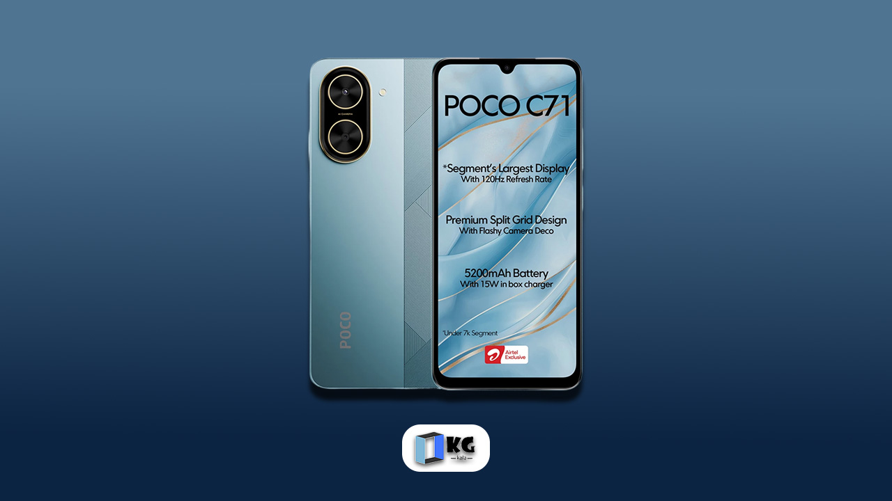 گوشی موبایل شیائومی مدل Poco C71 دو سیم کارت ظرفیت 128 گیگابایت و رم 4 گیگابایت - - گارانتی 18 ماهه شرکتی 2 Poco C71