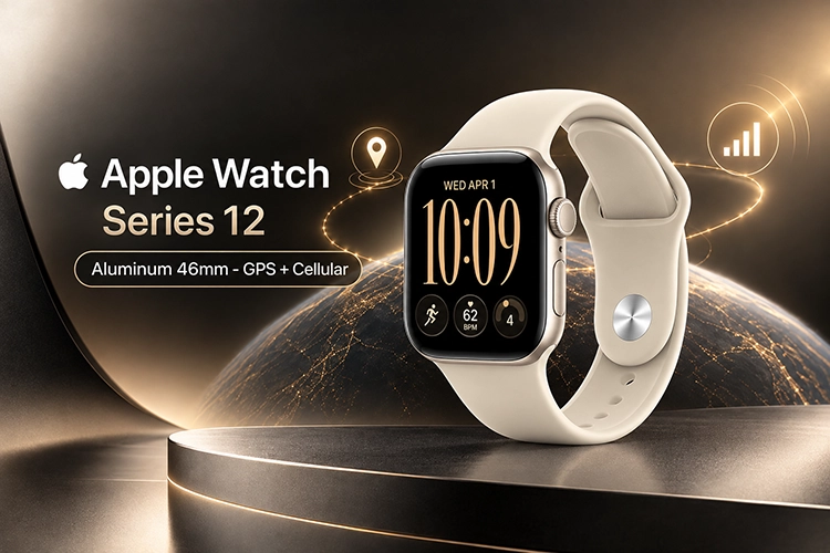 اپل واچ سری 12 آلمینیوم 46 میلی متری - GPS + Cellular 417