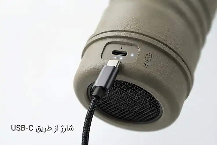 پاوربانک حشره کش و چراغ قوه پرودو مدل PDNDC017KH 1 شارژ از طریق USB-C