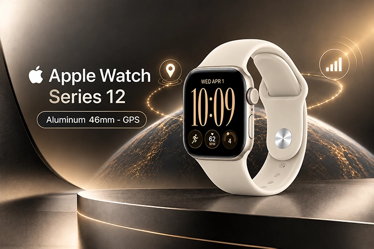 اپل واچ سری 12 آلمینیوم 46 میلی متری - GPS 175