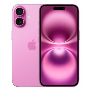 گوشی iphone 16 صورتی پشت و جلو