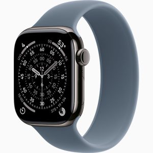 اپل واچ سری 11 تیتانیوم 42 میلی متری - GPS - بند Rubber مدل Solo Loop گارانتی 18 ماهه