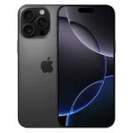 گوشی موبایل اپل مدل iPhone 16 Pro Max ZAA مشکی ظرفیت 256 گیگابایت رم 8 گیگابایت دو سیمکارت با رجیستر شرکتی کارکرده