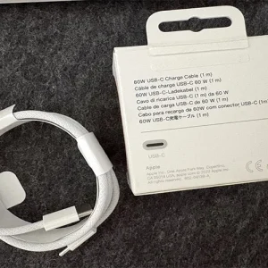 کابل اپل USB-C به USB-C مدل 60 وات به طول 1 متر