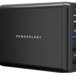 پاور ترمینال Powerology 4-Port Quick Charge Power Terminal PD 75W مدل PWCUQC001