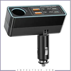 شارژر فندکی پاورولوژی Powerology Brio 125W Multi-Port Car Charger23