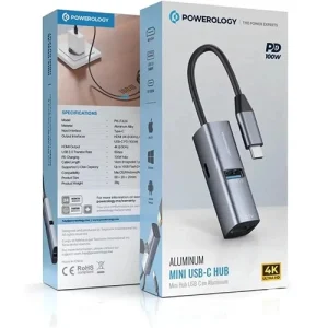 هاب USB-C برند پاورولوژی مدل PWJT424
