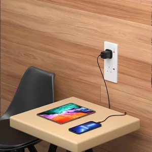 شارژر دیواری پاورولوژی Powerology Ultra-Quick GaN Charger 45W به همراه کابل USB-C1