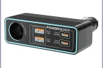شارژر فندکی پاورولوژی Powerology Brio 125W Multi-Port Car Charger5