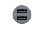 2 شارژر فندکی 24 وات پاورولوژی Powerology Dual USB-A Port Mini Car Charger PCCSR001-GY