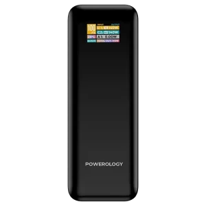 پاوربانک پاورولوژی مدل NeuroVolt PPBCHA90BK ظرفیت 27000 میلی آمپر ساعت