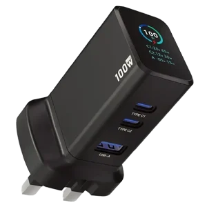 شارژر دیواری 100 وات پاورولوژی Powerology GaNex 100W Pwc2418BK
