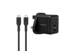 شارژر دیواری 35 وات پاورولوژی Powerology Super Compact Gan Charger PWCUQC012