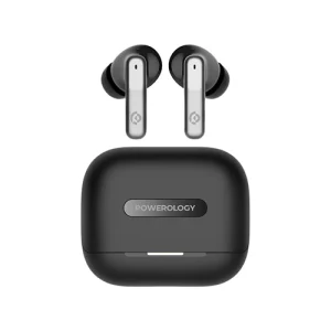 هدفون بی سیم پاورولوژی Powerology 6 Mic Hybrid ANC + ENC Earbuds PWLAU010