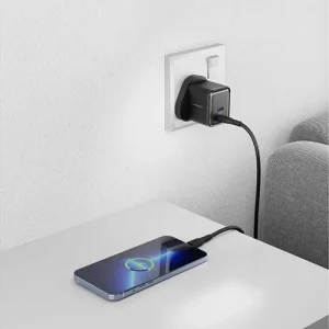 2 شارژر دیواری 35 وات پاورولوژی Powerology Super Compact Gan Charger PWCUQC012