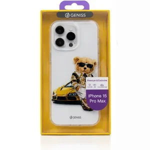قاب فانتزی GENISS طرح خرس مناسب iPhone 15 Pro Max